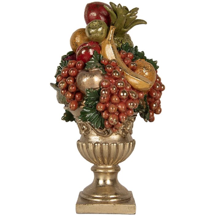 Clayre & Eef 6PR5585 Decorazione Cesta per Frutta 25x24x44 cm dorata