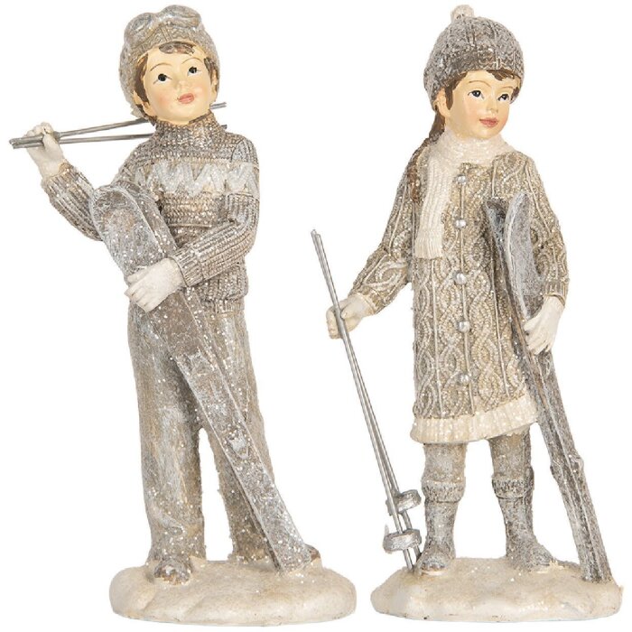 Set di decorazione natalizia per bambini Clayre & Eef 2 pezzi 8x5x15 cm