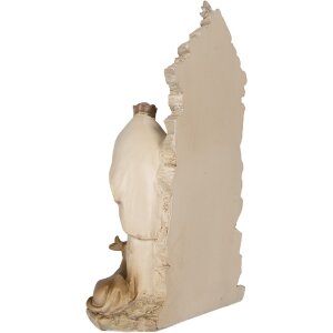 Gruppo Natalizio decorativo Clayre & Eef 6PR5924 24x8x27 cm Beige e Bianco