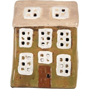 Decorazione Casa Clayre & Eef 10x7x14 cm verde-beige