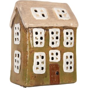 Decorazione Casa Clayre & Eef 10x7x14 cm verde-beige