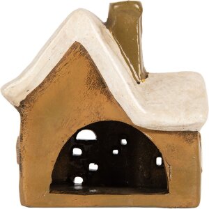 Decorazione casa Clayre & Eef 13x7x13 cm Marrone e Beige