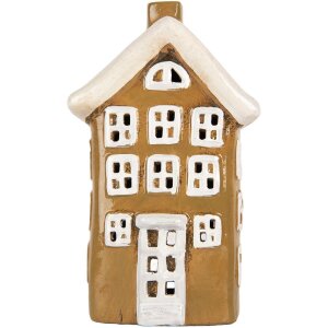 Decorazione Casa Clayre & Eef 12x8x19 cm Marrone-Beige