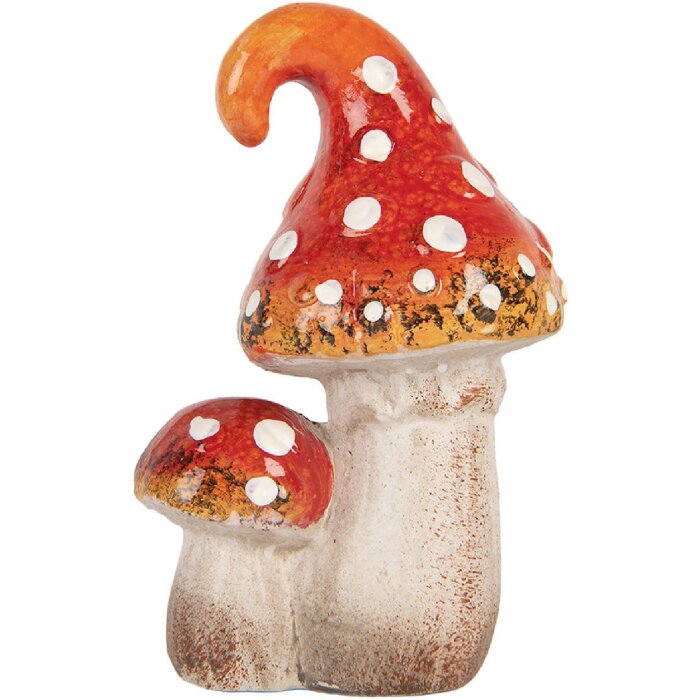 Decorazione Funghi Clayre & Eef 6CE2206 8x6x12 cm