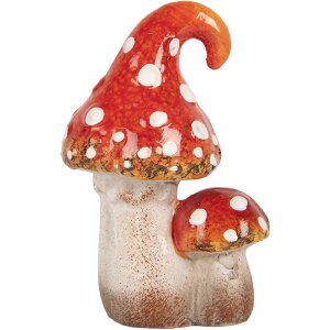 Decorazione Funghi Clayre & Eef 6CE2206 8x6x12 cm