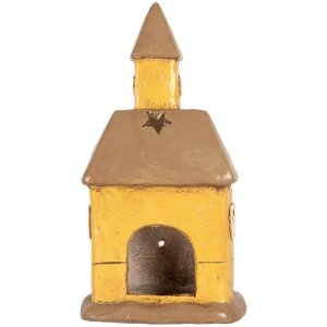 Decorazione casa Clayre & Eef 23x17x43 cm giallo-bruno