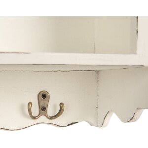 Clayre & Eef 5H0742 Credenza da parete 45x16x67 cm Bianca