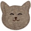 Clayre & Eef 66301 Ciotola in feltro Cane 15x16x4 cm