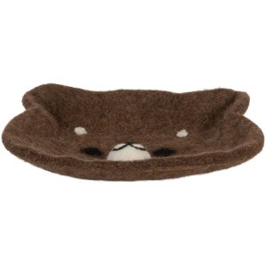 Clayre & Eef 66302 Ciotola in Feltro Orso 15x13x3 cm...