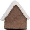 Casa in feltro Clayre & Eef 66306 13x10x13 cm Marrone Bianco