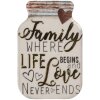 Magnete decorativo Clayre & Eef 66371 5x1x8 cm Bianco-Oro