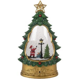 Clayre & Eef 66407 Decorazione Albero di Natale Babbo Natale 17x9x28 cm