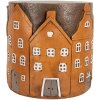 Tavolino per piante Clayre & Eef 6MG0128 Ø 39x39 cm Arancione Grigio