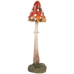 Decorazione Fungo Clayre & Eef 6PR5744 4x4x12 cm