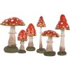 Decorazione Fungo Clayre & Eef 6PR5744 4x4x12 cm
