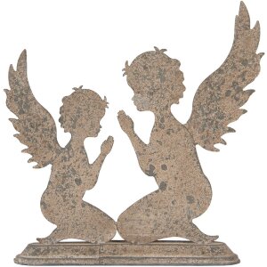 Decorazione Angelo Clayre & Eef 6Y5813 33x8x32 cm grigio-beige