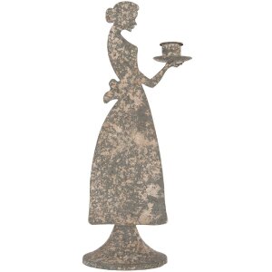 Portacandele Donna Clayre & Eef 6Y5814 15x10x37 cm