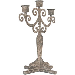 Portacandele in ferro Clayre & Eef 6Y5821 26x16x35 cm...