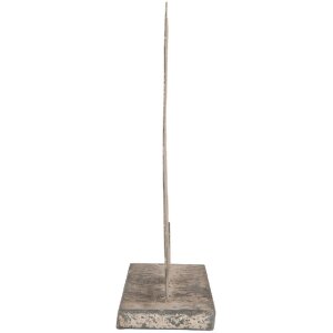 Decorazione Cane Clayre & Eef 6Y5830 16x8x19 cm Grigio Beige