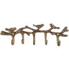 Appendiabiti da parete Clayre & Eef 6Y5883 18x2x6 cm color oro