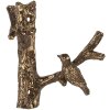 Gancio da parete decorativo Clayre & Eef 6Y5885 9x4x9 cm Color Oro