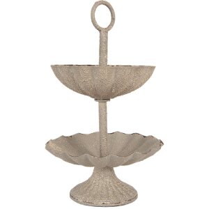 Etagere Clayre & Eef 6Y5886 Ø 15x24 cm Grigio...