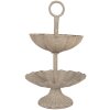 Etagere Clayre & Eef 6Y5886 Ø 15x24 cm Grigio Beige