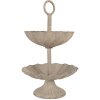 Etagere Clayre & Eef 6Y5886 Ø 15x24 cm Grigio Beige