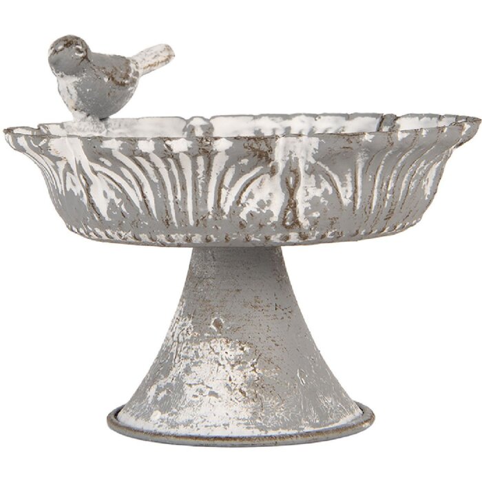 Etagère Clayre & Eef 6Y5887 13x12x10 cm Grigio/Bianco