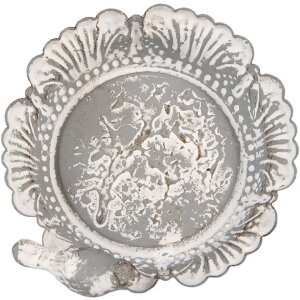 Etagère Clayre & Eef 6Y5887 13x12x10 cm Grigio/Bianco