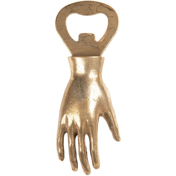 Apribottiglie Clayre & Eef 11x2x4 cm Oro