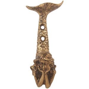 Gancio da parete Clayre & Eef 6Y5889 5x4x10 cm Color Oro