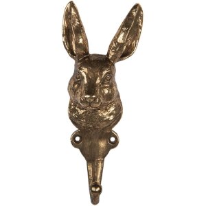 Gancio da parete Clayre & Eef 6Y5891 7x4x18 cm Oro