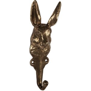 Gancio da parete Clayre & Eef 6Y5891 7x4x18 cm Oro