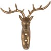 Gancio da parete decorativo Clayre & Eef 6Y5894 12x5x12 cm color oro