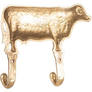 Gancio da parete decorativo Clayre & Eef 6Y5895 17x4x15 cm color oro