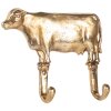 Gancio da parete decorativo Clayre & Eef 6Y5895 17x4x15 cm color oro