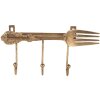 Appendiabiti da parete Clayre & Eef 6Y5897 18x4x9 cm Color oro