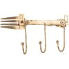 Appendiabiti da parete Clayre & Eef 6Y5897 18x4x9 cm Color oro