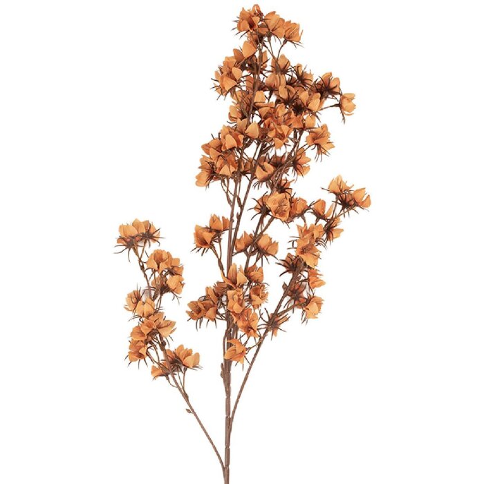 Fiore artificiale Clayre & Eef 5PL0201O 10x10x86 cm Arancione-Marrone
