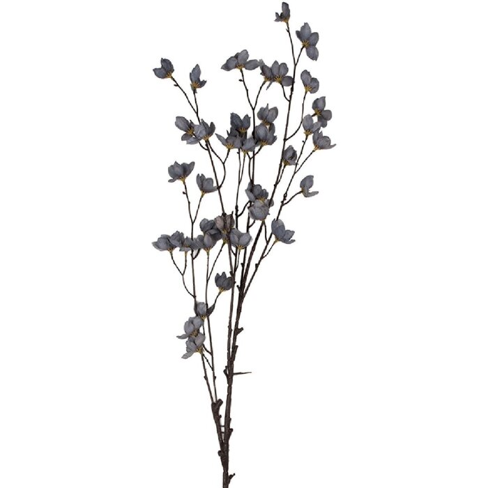 Fiore artificiale Clayre & Eef 5PL0202BL 8x8x110 cm Blu e Marrone