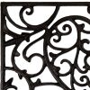 Clayre & Eef 5Y1290 Tappetino da ingresso in ferro 59x39x2 cm Marrone Drausen