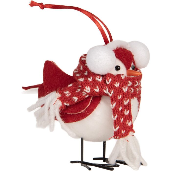 Clayre & Eef 66341 Decorazione Uccello 12x7x10 cm