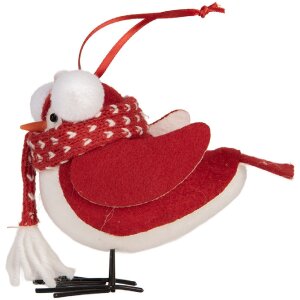 Clayre & Eef 66341 Decorazione Uccello 12x7x10 cm