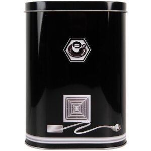 Scatola in metallo Clayre & Eef 6BL0189 14x8x19 cm Nera
