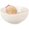 Ciotola in ceramica Clayre & Eef 6CE2216 18x17x12 cm Bianca Rosa 700 ml