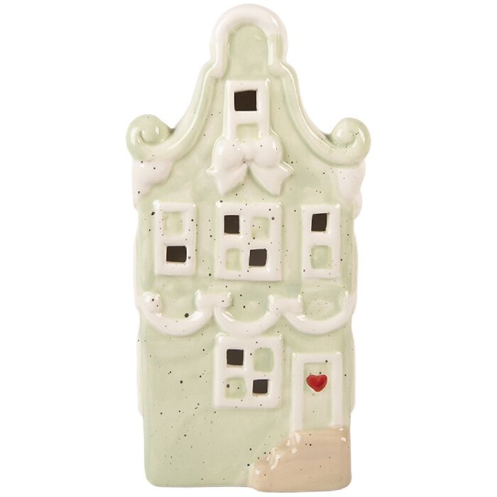 Decorazione casa LED Clayre & Eef 11x9x22 cm Verde