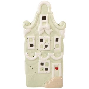 Decorazione casa LED Clayre & Eef 11x9x22 cm Verde