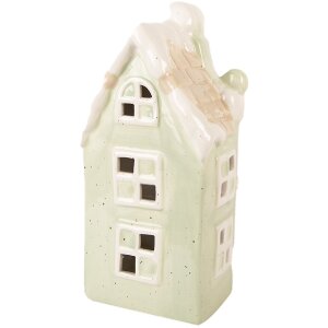 Decorazione casa LED Clayre & Eef 11x9x22 cm Verde