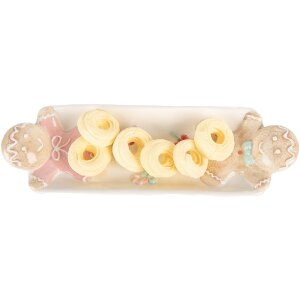 Scodella Clayre & Eef 6CE2224 31x10x5 cm Bianco e Marrone Ceramica